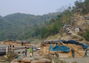 The Barak river at the site where the Tipaimukh project is slated (Image by J. Yumnam).