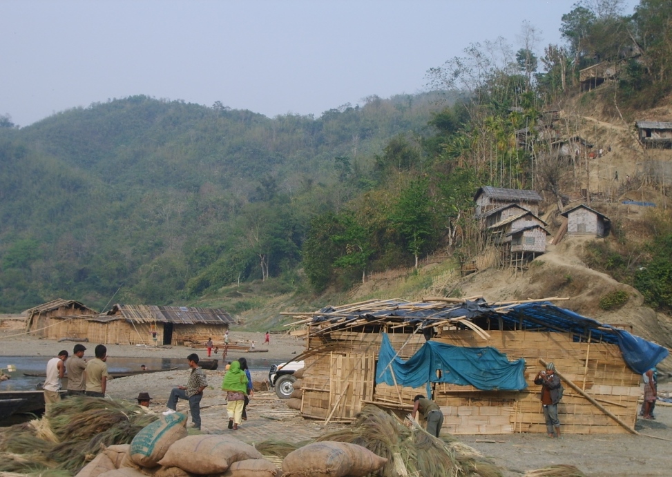 <p>The Barak river at the site where the Tipaimukh project is slated (Image by J. Yumnam).</p>