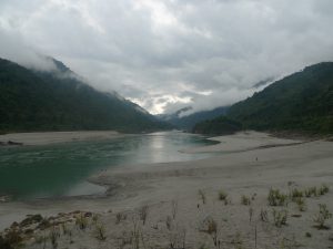 <p>A panoramic view of the Siang river that flows through Arunachal Pradesh, which has abundant water and forest cover and is said to be a potential powerhouse for India. Image by Gandhi Darang</p>