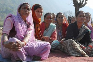women living in poverty in the himalayas. Poverty rates in the mountainous Himalayan regions are much higher than national averages (Image by IRLI).