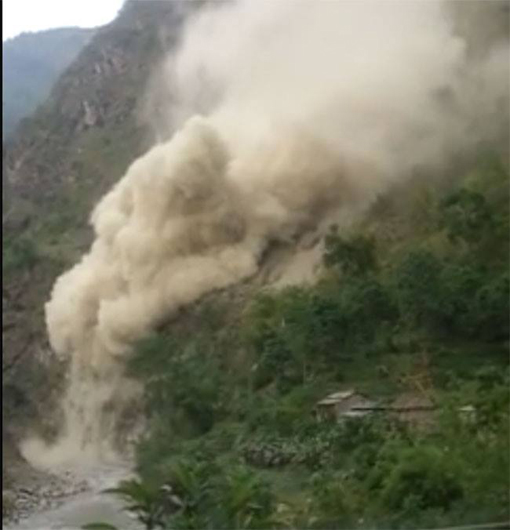 The landslide (Image by Suraj KC)