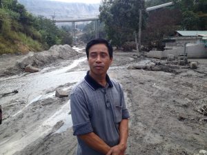 <p>Bui Ngoc Toan, a coal miner from Cam Pha, said his home was badly damaged by summer flooding </p>