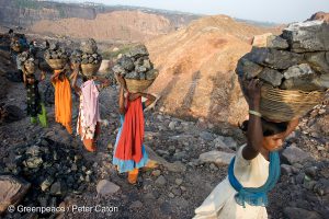 <p>Illegal Pickers at Jharia coal mine, Jharkhand state, one of the largest coal mines in Asia.</p>