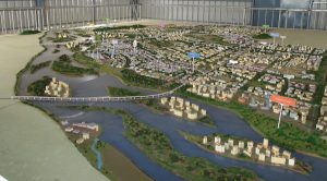 <p>A scale model of Amaravati, on the banks of the Krishna river [image by S. Gopikrishna Warrier]</p>