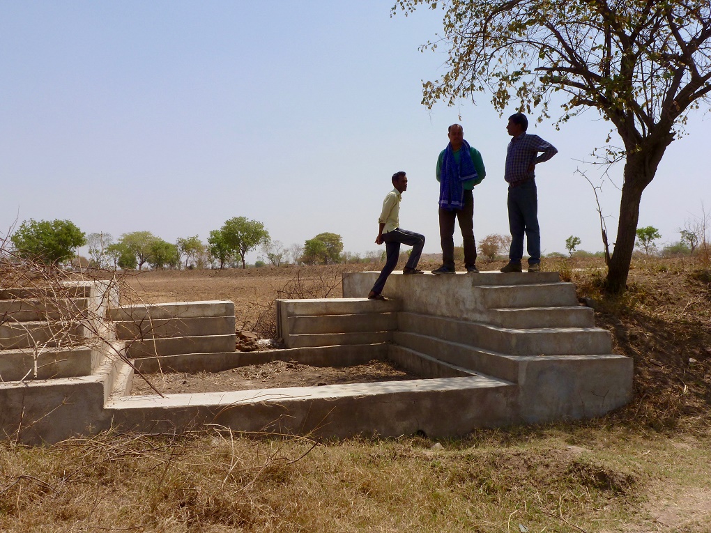 Small check dams are capable of recharing the land at a local level in Bundelkhand [image by Soumya Sarkar]