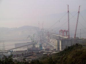 Construction of China's Three Gorges dam