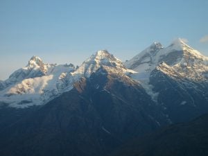 <p>The Himalayas are heating up much faster than the polar regions</p>