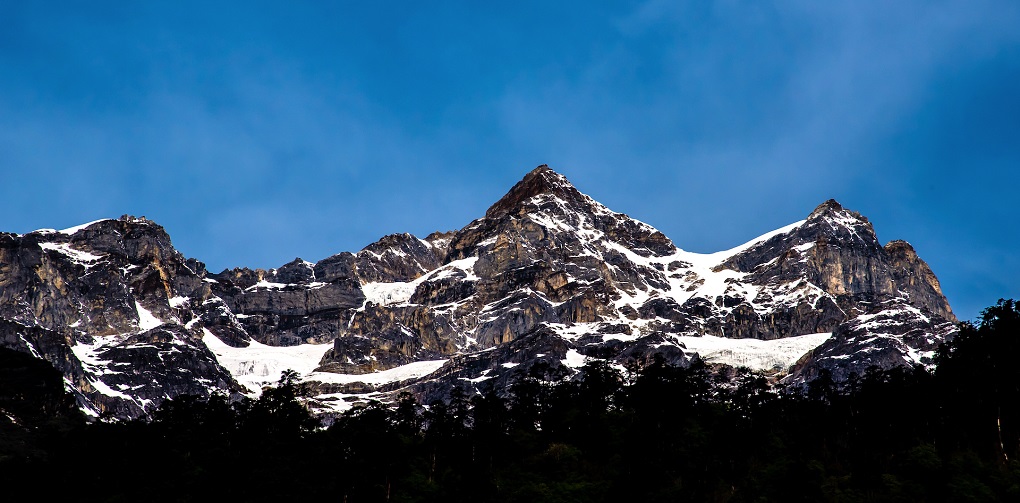 Angden Lama Peak seen from Lachen