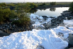 <p>Many drains in Karachi carry untreated effluents [image by Amar Guriro]</p>