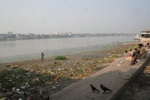 Water pollution along the banks of Ganga River, West Bengal