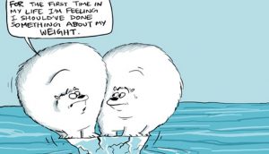 <p>Arctic Agony: A cartoon on the shrinking ice cover in the Arctic [Rohan Chakravarty / Green Humour]</p>