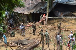 <p>The army has called off its search and rescue operation, but the fire service personnel are still continuing as many people are still missing [image by: Fazle Elahi]</p>