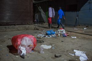 plastic waste along the streets of South Asia