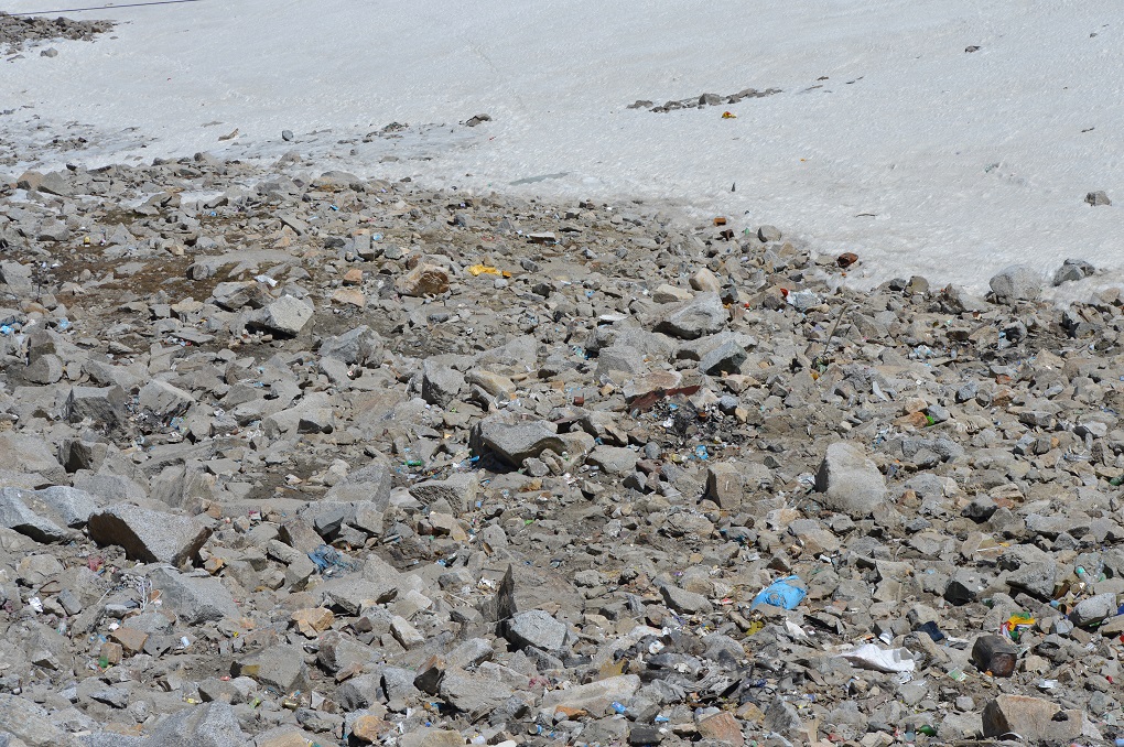 Pangong Lake litter