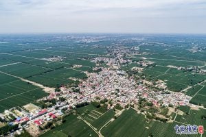 <p>An aerial photo of Anxin County, Xiong&#8217;an New Area. (Image: 王永康 / 中国雄安官网​)</p>
