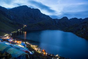 <p>A long exposure morning view of Gosaikunda Lake on the full moon day of August 26, 2018 [image by: Nabin Baral]</p>