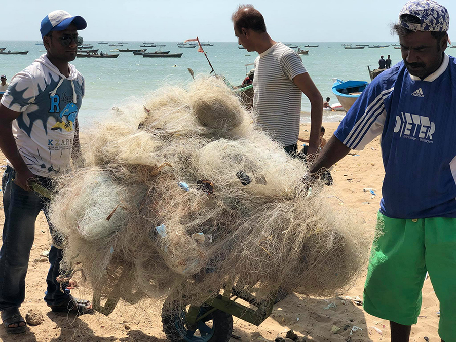 Ghost nets removed from the Arabian Sea 