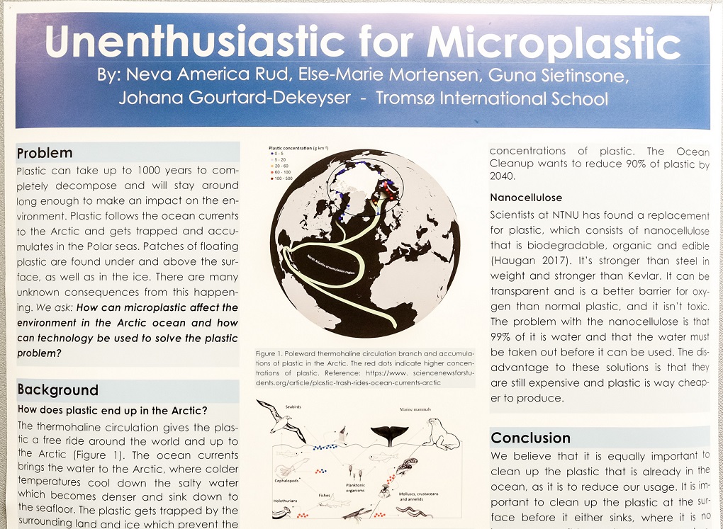 a poster titled 'unenthusiastic for microplastic'