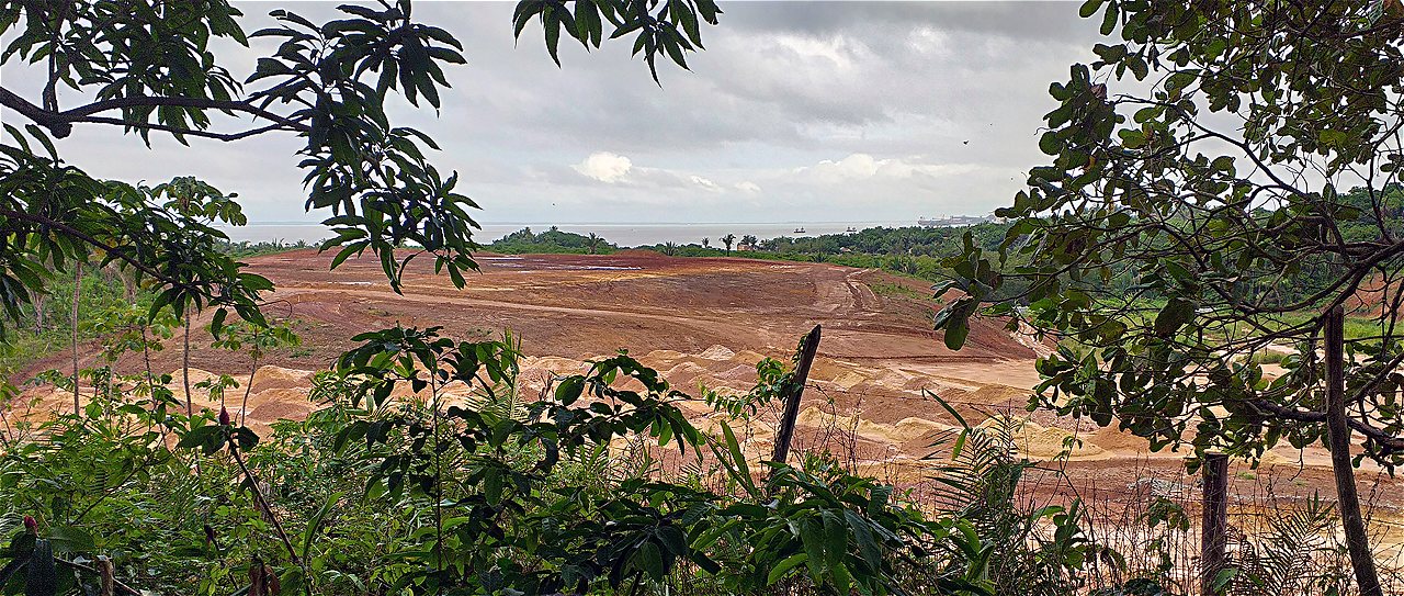 a panoramic view of a construction site