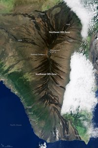 <p>Landsat 8 acquired this image of Mauna Loa on December 20, 2014. The CO2 observatory is located just north of the summit caldera [image by: NASA Earth Observatory/Landsat 8]</p>