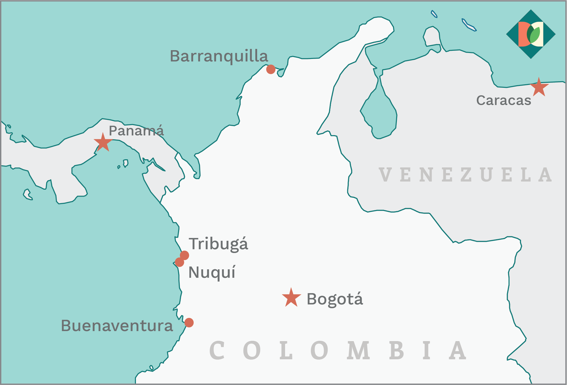 mapa puerto Tribugá
