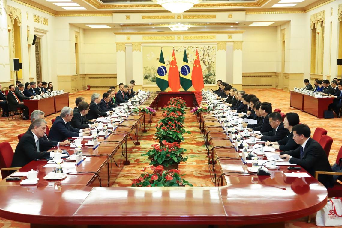 <p>Bolsonaro is currently on an official visit to China but Cosban (above, meeting earlier this year), which is the main vehicle for China-Brazil cooperation, will not meet (image: <a href="http://agenciabrasil.ebc.com.br/node/1144320?id=140073">Agência Brasil</a>)</p>