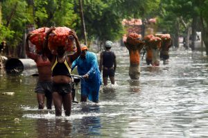 <p>Record-breaking rainfall exposed the dysfunctional urban planning and corruption in Patna (Image: Xinhua/Alamy)</p>