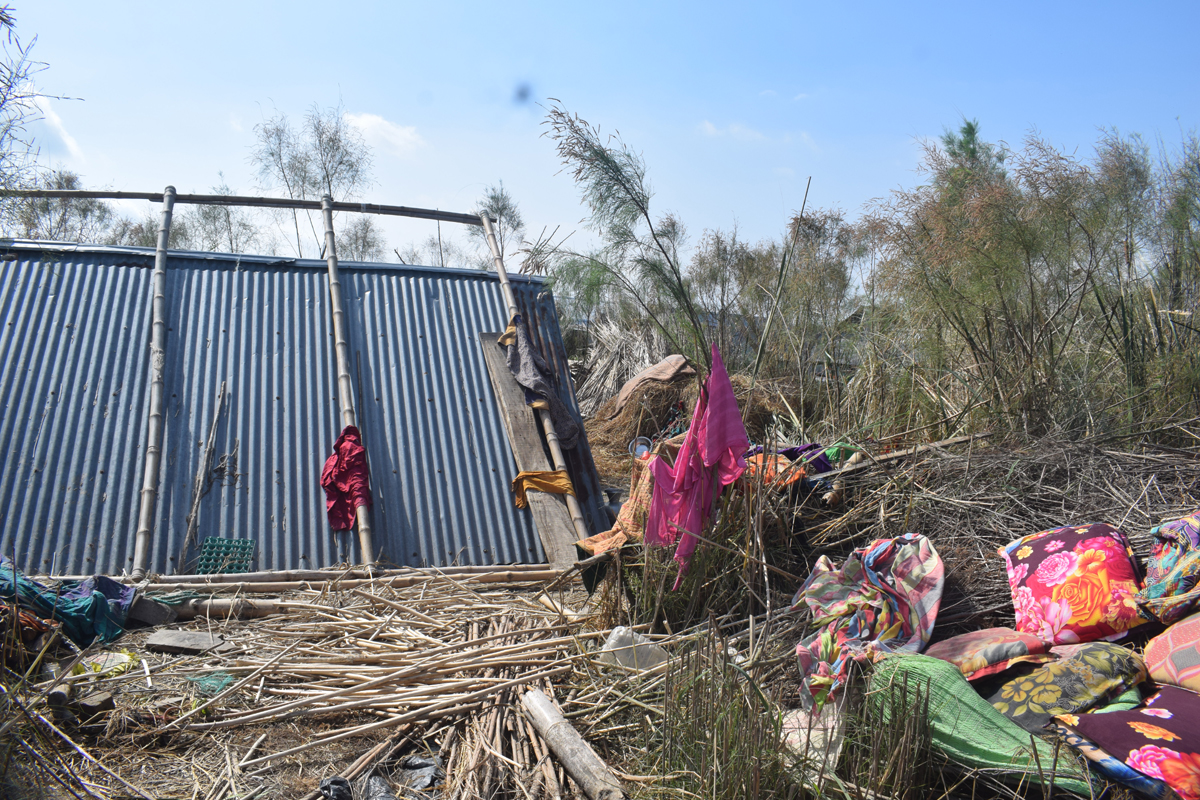 <p>Damaged caused by Cyclone Bulbul in Chandpur, Bangaldesh (Image: Delwar Hossain)</p>