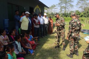 <p>In the buffer zone of the Chitwan national park, the Nepal Amry&#8217;s relations with locals have moved from conflict to cooperation [image by: Mukesh Pokhrel]</p>