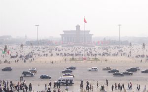 <p>Beijing&#39;s Tiananmen Square under smog. The new ministry will regulate both air pollution and CO2 (Photo: McKay Savage)</p>