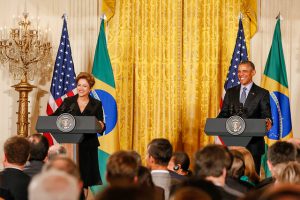 US-Brazil climate pledge: Presidents Dilma Rousseff and Barack Obama