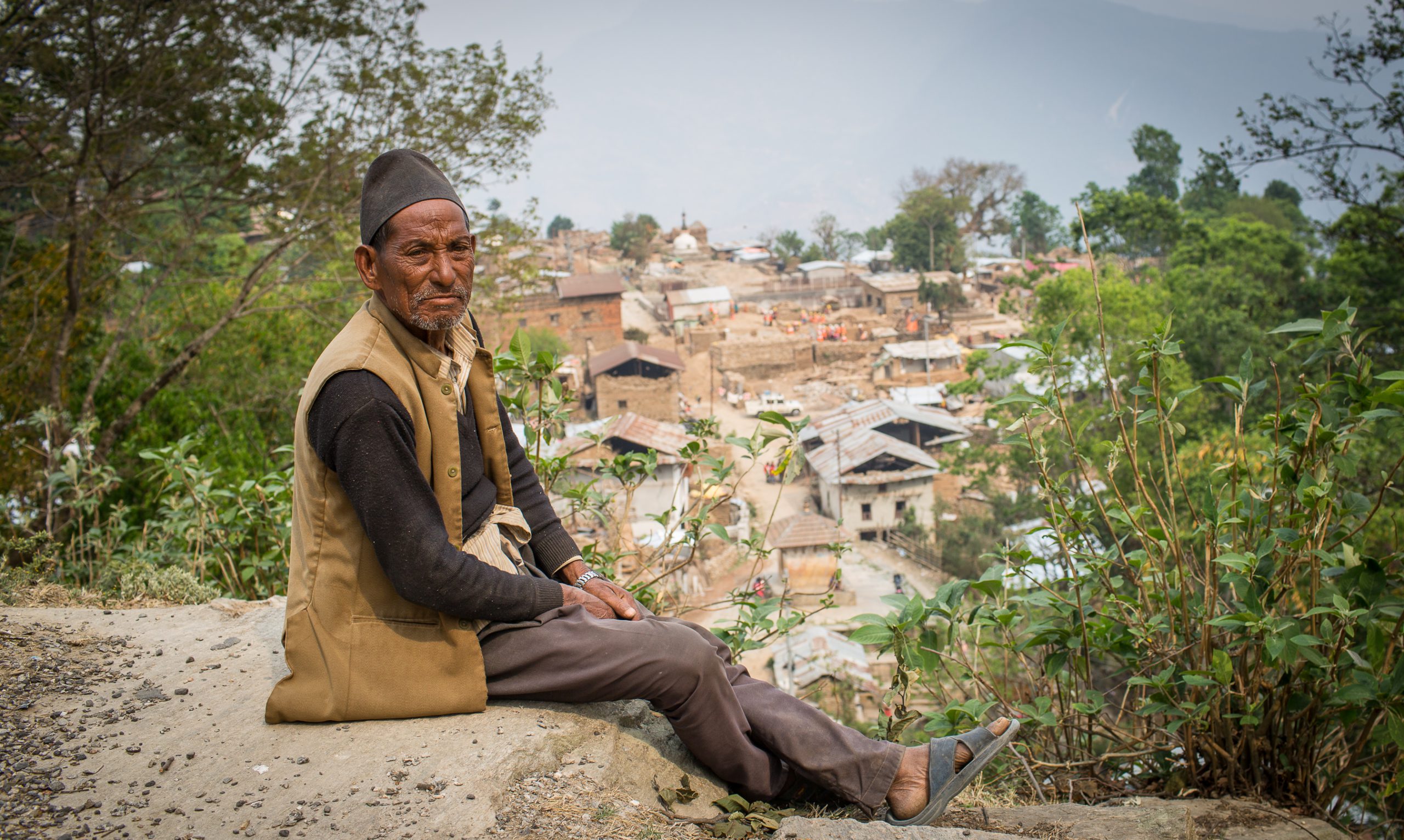 <p>Sun Bahadur Shahi, 84, has to remove the makeshift house that he has built on public land.</p>