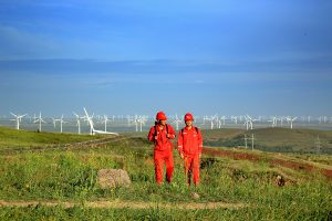 <p>A windfarm in China operated by Chinese wind power producer Goldwind. The company is one of the few that has &#8216;cracked&#8217; America so far. (Image by&nbsp;Goldwind)&nbsp;</p>