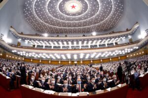 <p>The National People’s Congress at the Great Hall of the People in Beijing (Image: Alamy)</p>