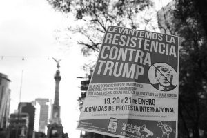 An anti-Trump protest in Mexico City (Image by Adrian Martinez )