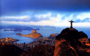 The Christ the Redeemer statue in Rio de Janeiro, Brazil