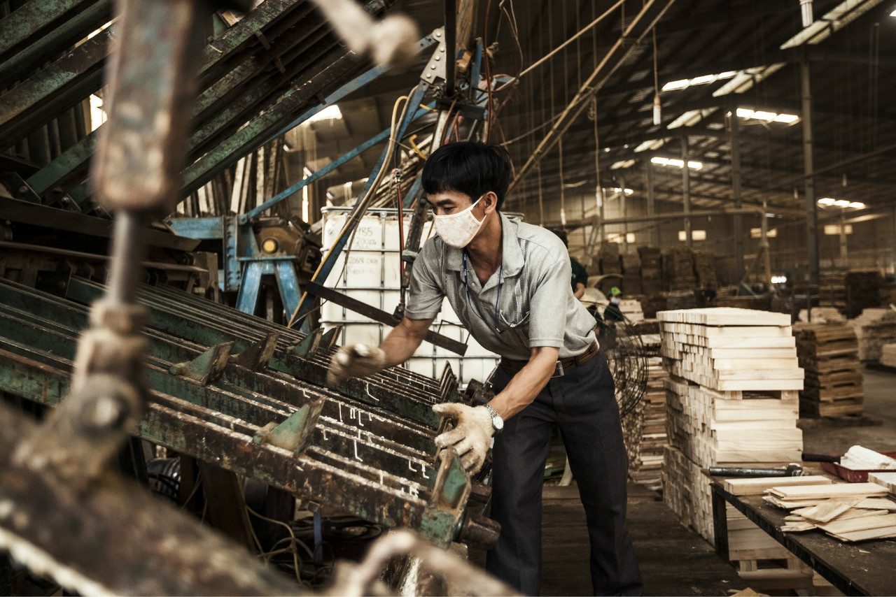 <p>A wood factory in Binh Duong province, Vietnam (Image: ILO/Aaron Santos)</p>