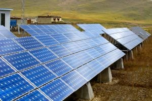 <p>Solar panels in rural Yunnan, south-west China (Image: Alamy)&nbsp;</p>
