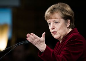<p>Angela Merkel speaking at the Munich Security Conference in 2015. As the US backs away from climate action, Germany is looking to China as an ally (Image: Tobias Kleinschmidt)</p>