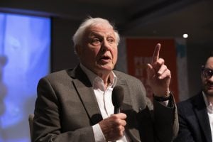 <p>Sir David Attenborough addresses the first citizens&#39; assembly on climate change in Birmingham (Image:&nbsp;Fabio de Paola / PA Wire)</p>
