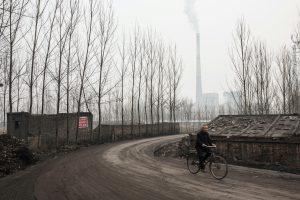 Linfen coal fired power plant which is contributing to pollution