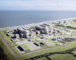 A SGI rendering of Hinkley Point C in Somerset. EDF say the plant will begin producing electricity in 2025