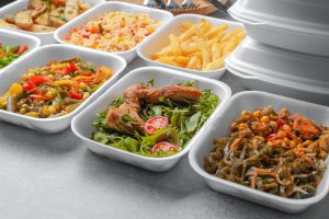 <p>Tens of millions of food orders are delivered in China every day, each wrapped in plastic (Image: Alamy)</p>