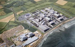 A computer generated image of the planned new reactor at Hinkley