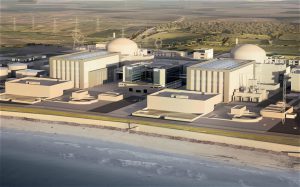A computer-generated image of the Hinkley C power plant that would be partly-financed by China (Image by EDF Media Centre)