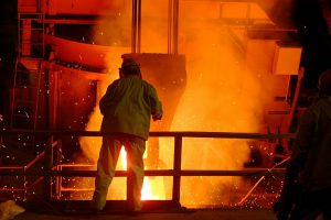 Steel mill in China, industrial overcapacity