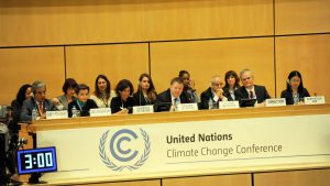 <p>UN climate talks are entering a decisive phase, with proposals on the ratchet and review remaining a major obstacle Pic. UNFCCC </p>