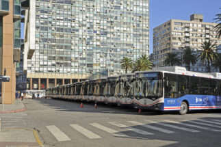 Chinese electric buses in Montevideo, Uruguay