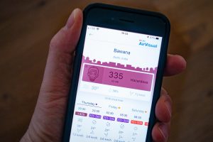 AirVisual air pollution app