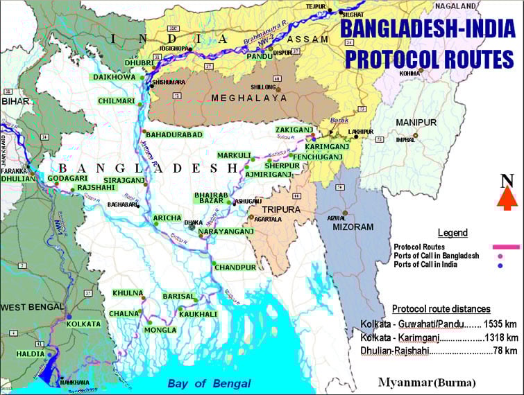 bangladesh-india trade routes